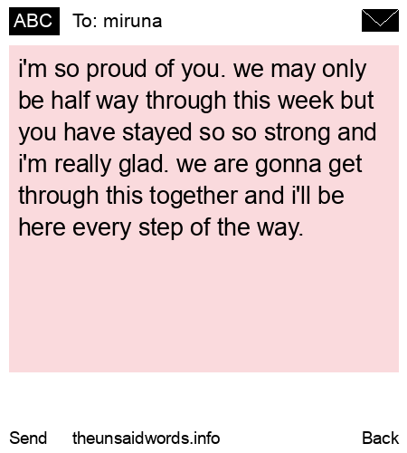 unsent message to miruna