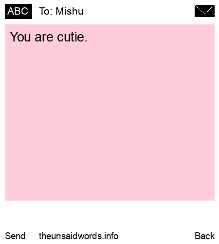unsent message to Mishu