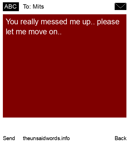 unsent message to Mits