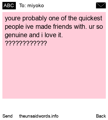 unsent message to miyoko