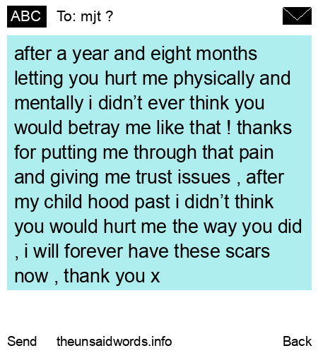 unsent message to mjt ?
