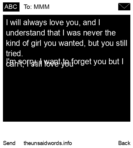 unsent message to MMM