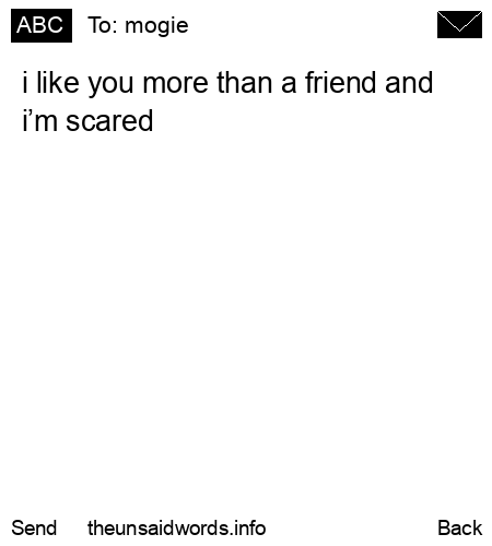 unsent message to mogie
