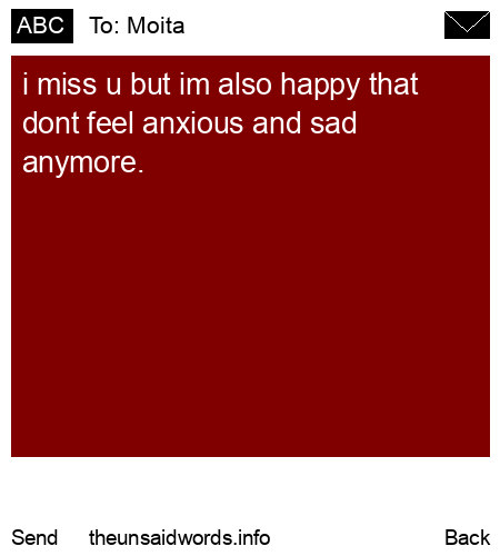 unsent message to Moita
