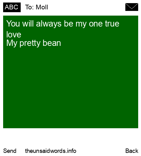 unsent message to Moll