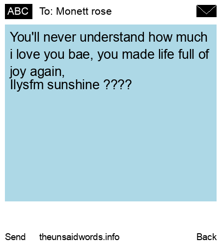 unsent message to Monett rose