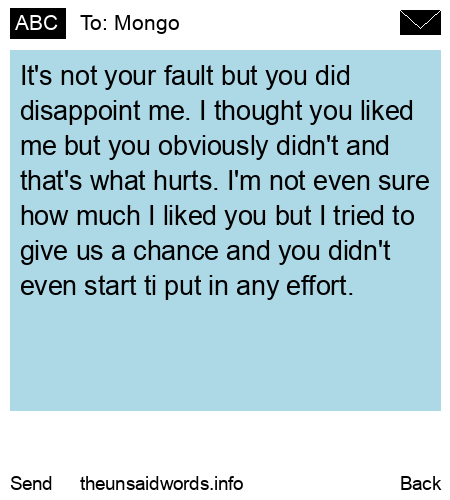 unsent message to Mongo