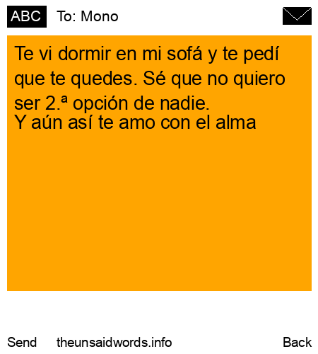 unsent message to Mono