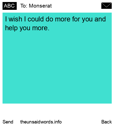 unsent message to Monserat