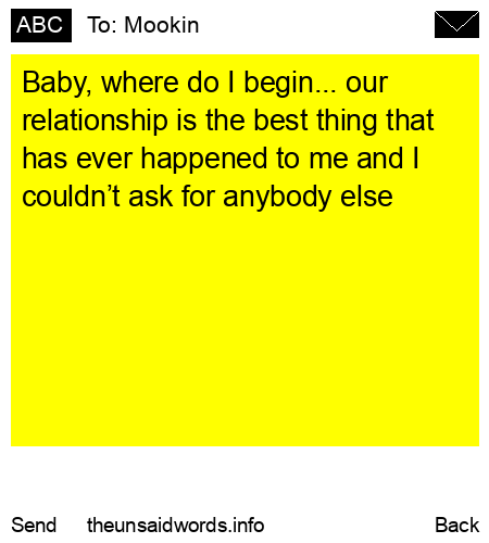 unsent message to Mookin