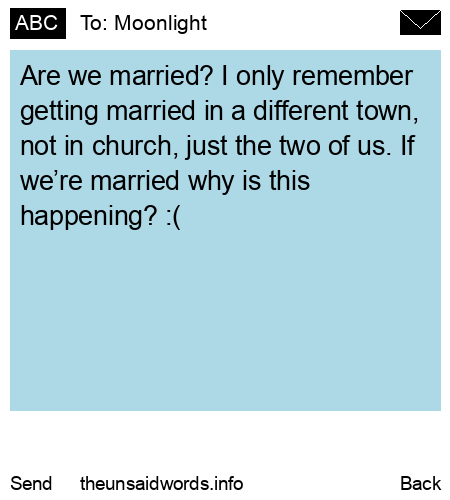 unsent message to Moonlight