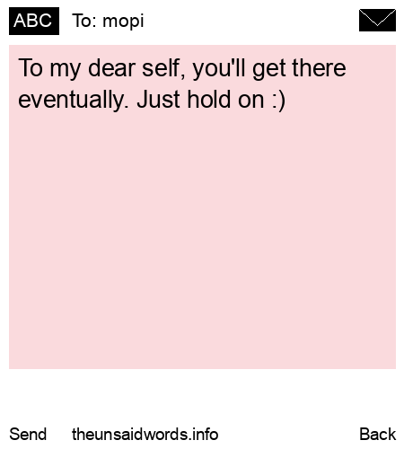 unsent message to mopi