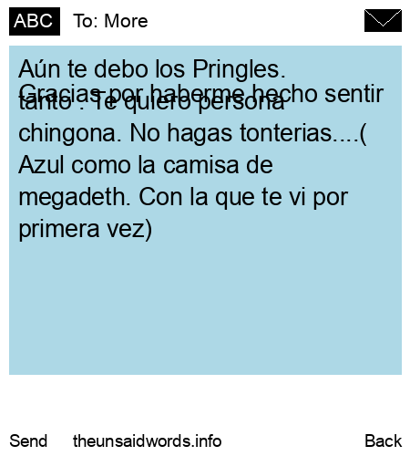 unsent message to More