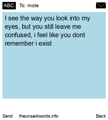 unsent message to mote