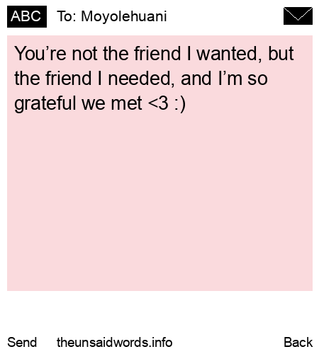 unsent message to Moyolehuani