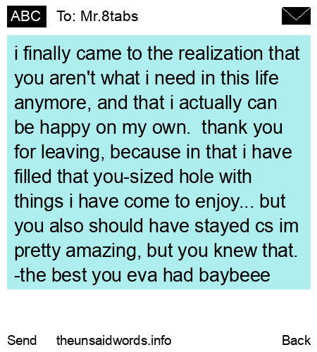 unsent message to Mr.8tabs