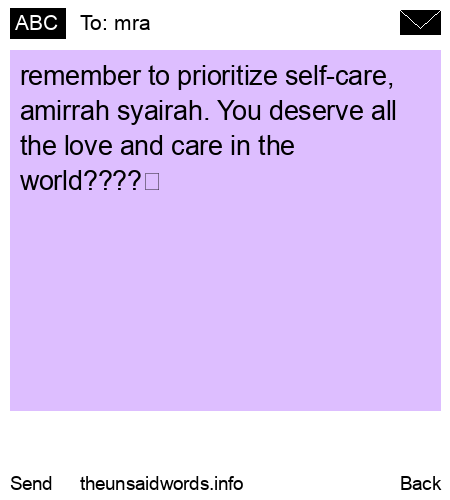 unsent message to mra