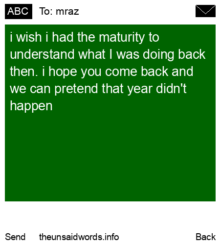 unsent message to mraz