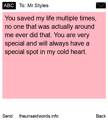 unsent message to Mr.Styles