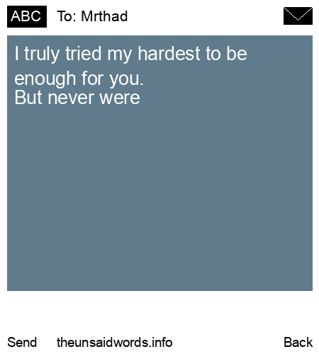 unsent message to Mrthad