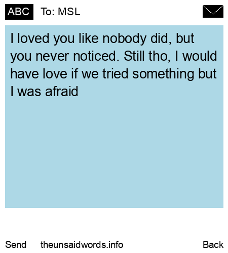unsent message to MSL