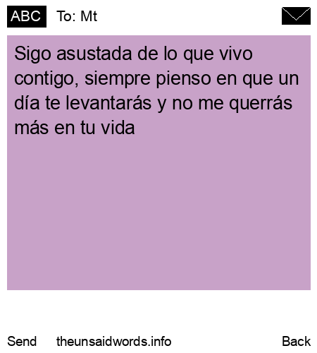 unsent message to Mt
