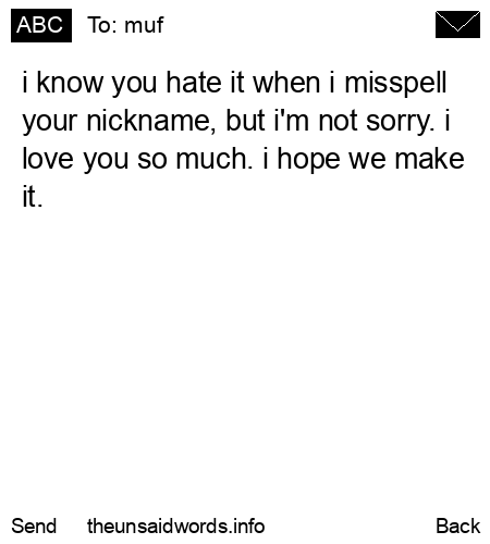 unsent message to muf