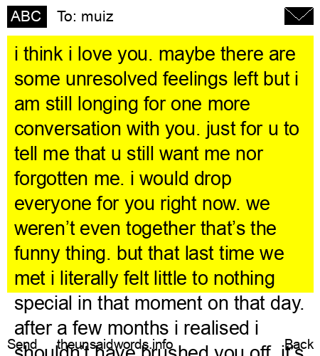 unsent message to muiz