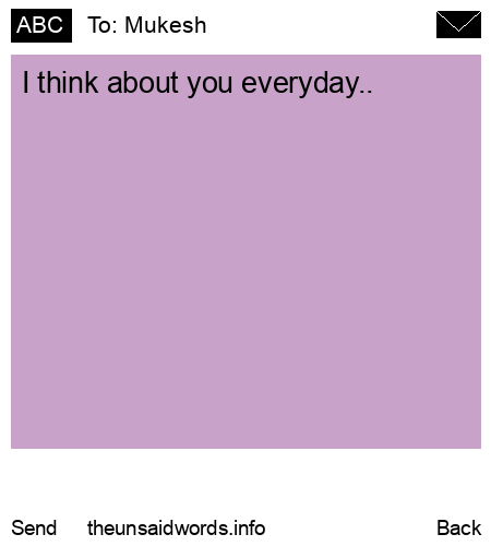 unsent message to Mukesh