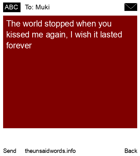 unsent message to Muki