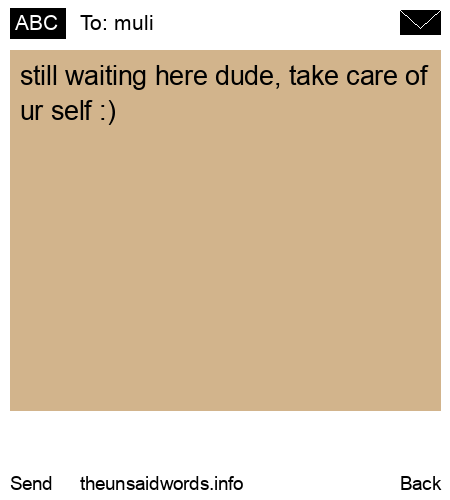 unsent message to muli