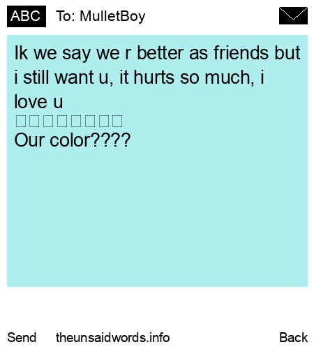 unsent message to MulletBoy
