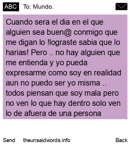 unsent message to Mundo.