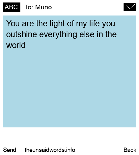 unsent message to Muno