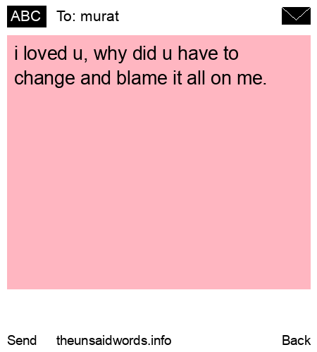 unsent message to murat
