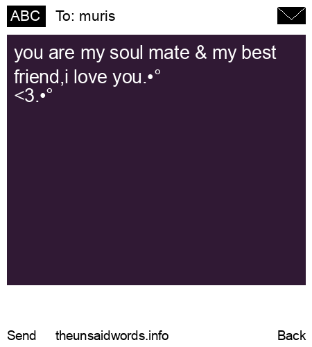 unsent message to muris
