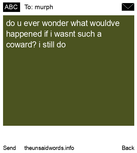 unsent message to murph