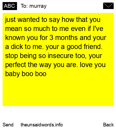 unsent message to murray
