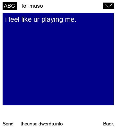 unsent message to muso