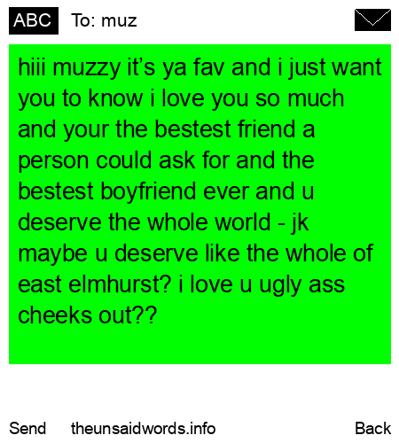 unsent message to muz