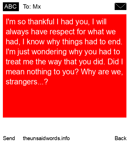unsent message to Mx