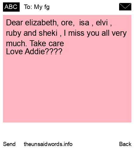 unsent message to My fg 