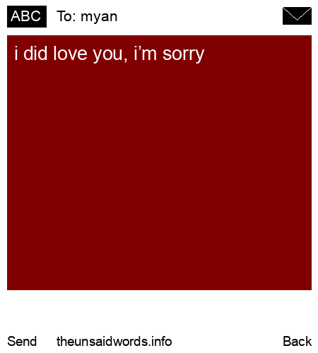 unsent message to myan