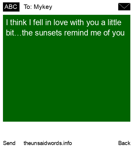 unsent message to Mykey