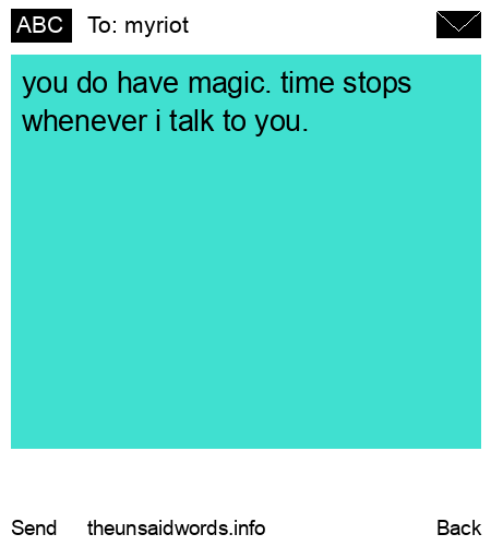 unsent message to myriot