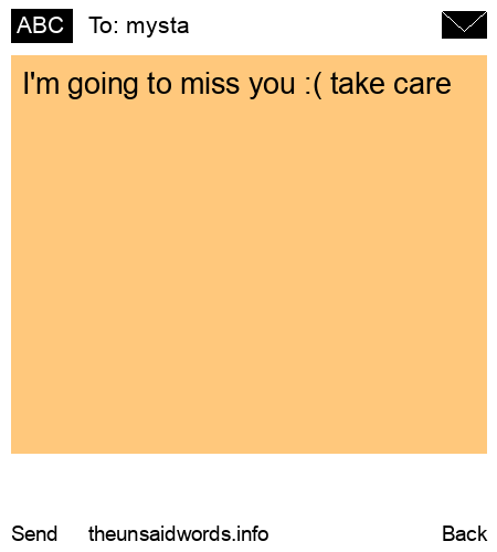 unsent message to mysta