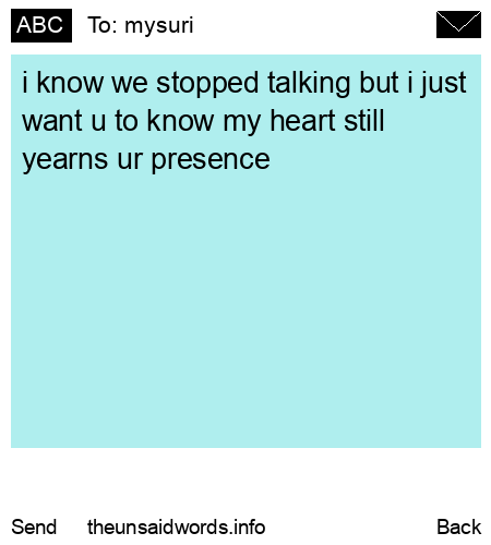 unsent message to mysuri