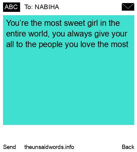 unsent message to NABIHA