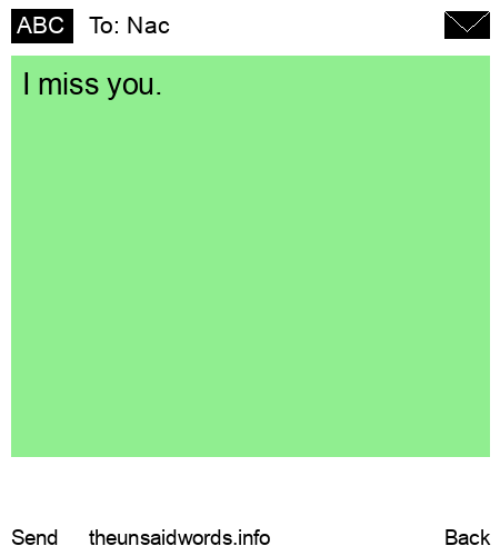 unsent message to Nac