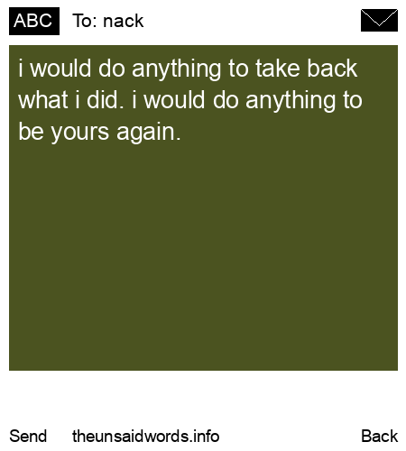 unsent message to nack